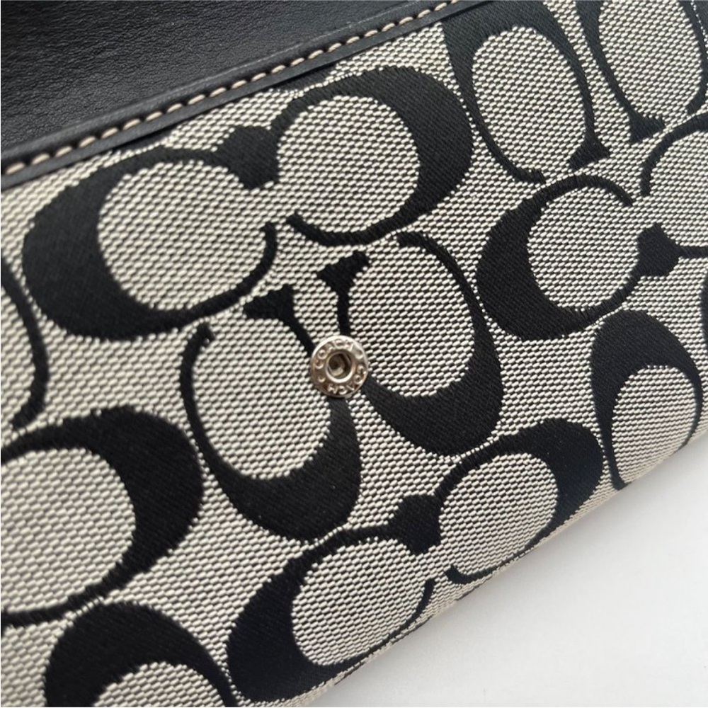 Coach Black and Gray Wallet - Picture 7 of 8